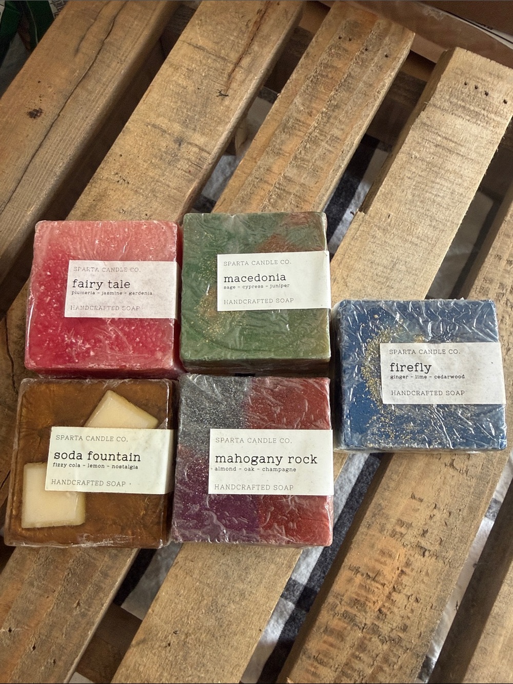 Handcrafted Soap Bar bundle from Sparta Candle co.